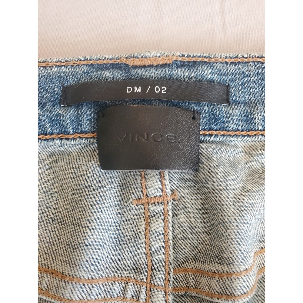 Vince DM/02 Slim Straight Leg Jeans Light Wash Denim Women - Picture 4 of 15
